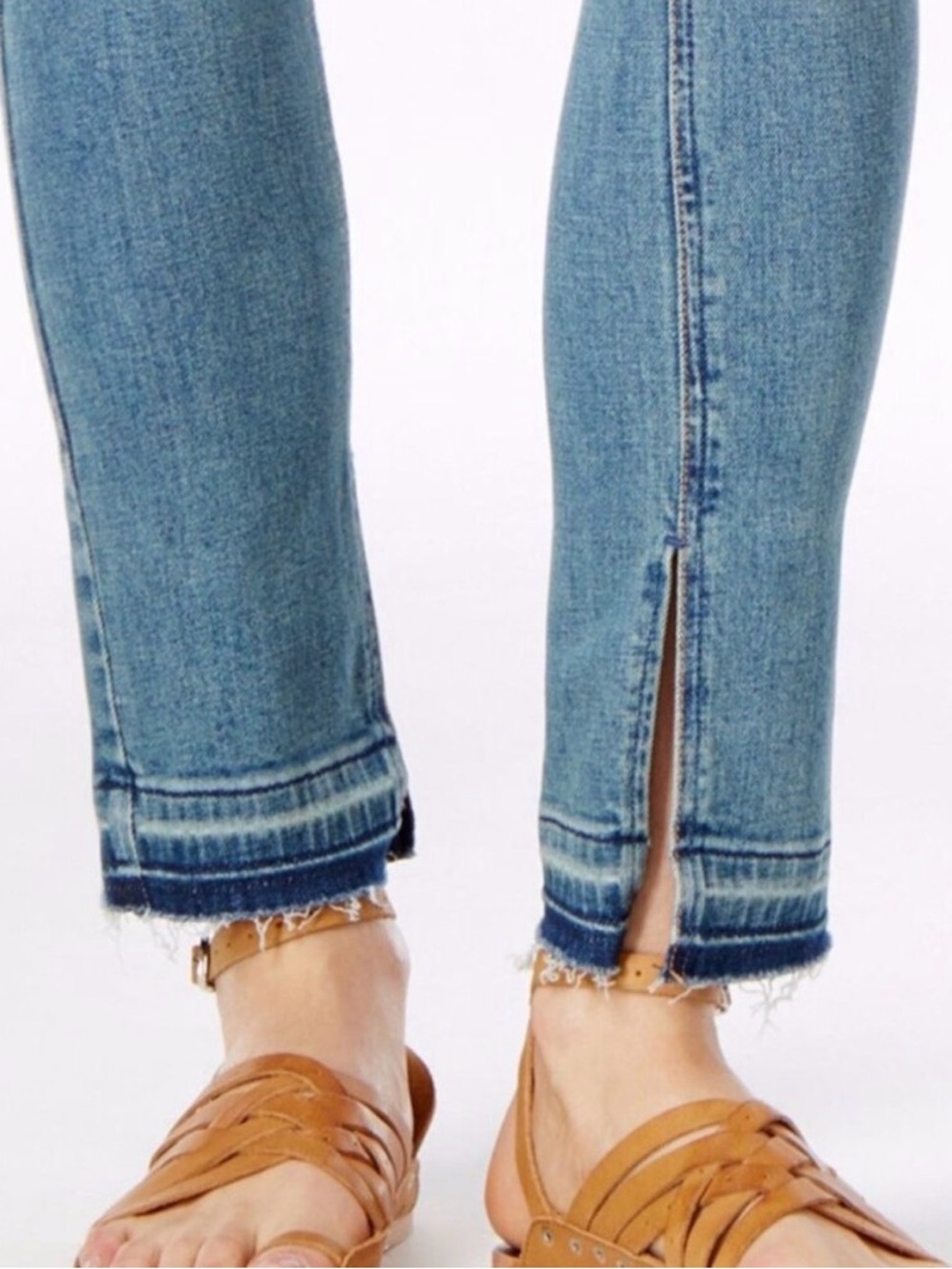 Free People Kentucky Blue Slit Skinny Jean - Picture 4 of 14